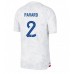 Günstige Frankreich Benjamin Pavard #2 Auswärts Fussballtrikot WM 2022 Kurzarm
